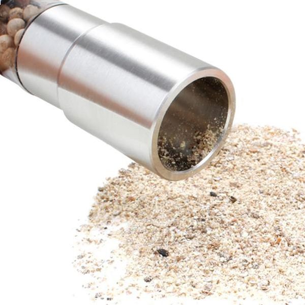 

stainless steel pepper mill manual salt pepper grinder portable kitchen mill muller tool spice sauce grinding pepper mill