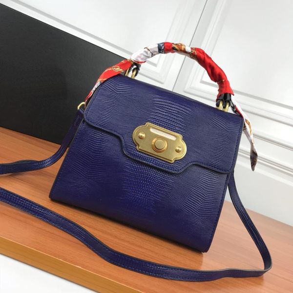 

2019 designer luxury handbags purses crocodile skin pattern genuine leather totes crossbody bag brand ladies shoulder bags 24*21*11cm