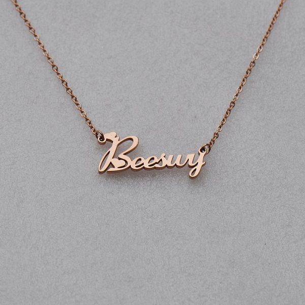 

name necklace, Silver