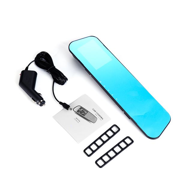 

full hd 1080p car dvr camera auto 4.0 inch rearview mirror digital video recorder dual lens cam corder