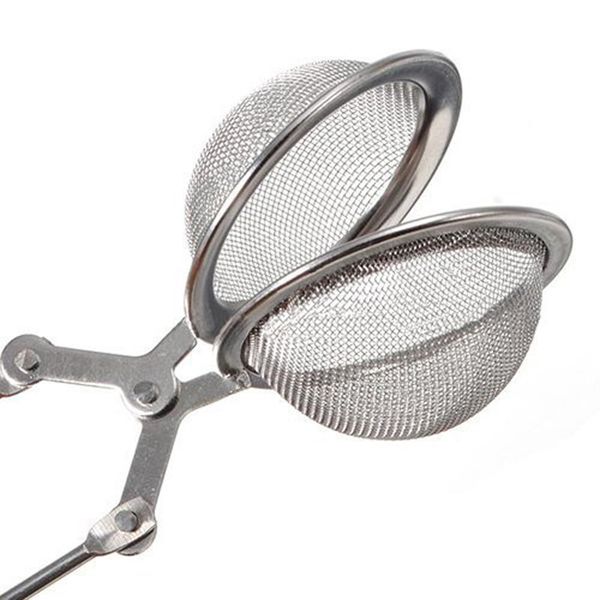 

stainless steel generic spoon tea leaves herb mesh ball infuser filter squeeze strainer tea strainers