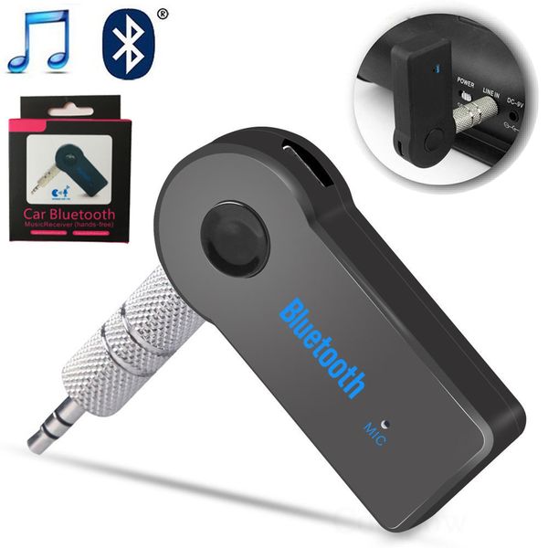 

3.5mm wireless usb mini bluetooth receiver aux stereo audio music car adapter transmitter for phone speaker mp3 with mic retail package