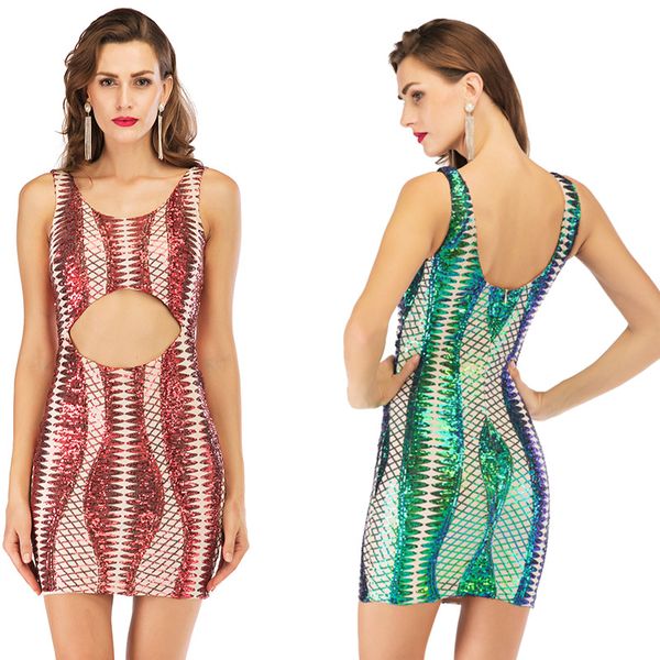 

brand new sexy v шеи без рукавов упругие короткие юбки сексуальное платье блесток клуб вечерние платья партии для женщин, White;black