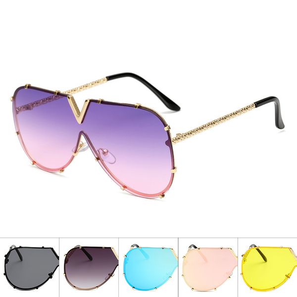 

designer sunglasses pilot women brand designer men luxury mirror sunglass v oversize clear female 2020 sun glass mens sunglasses, White;black