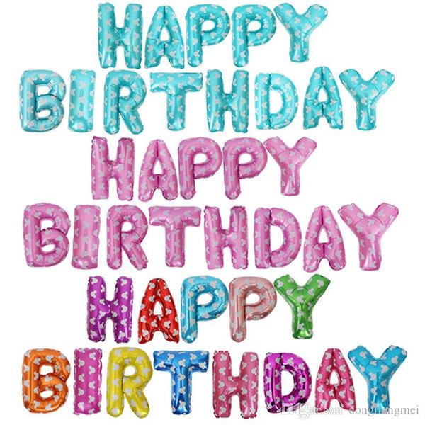 Dlm2 16inch Gold Letter Aluminum Foil Balloons Helium Ballon