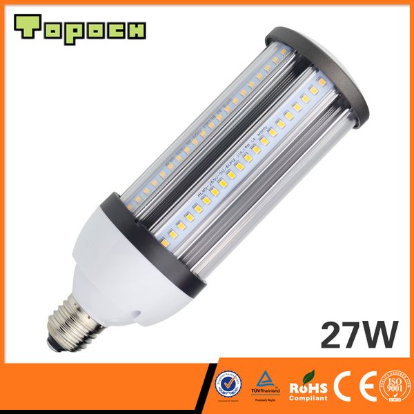 Topoch LED-Glühbirne für den Außenbereich, 15 W/21 W/27 W, UL CE-Liste, 360-Grad-Strahl, Vollaluminium-Kühlkörper, Halogen-Metallhalogenid-Ersatz