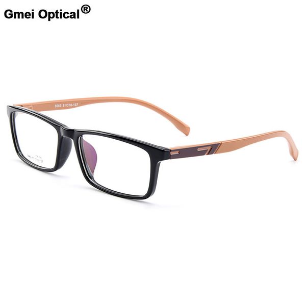 

gmei optical new urltra-light tr90 full rim men's optical eyeglasses frames women's plastic myopia spectacles 6 colors m5063, Silver