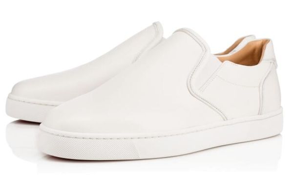 

new low men's black white genuine leather red bottom luxury shoes for mens and women party designer sneakers famous brand size eu36-47