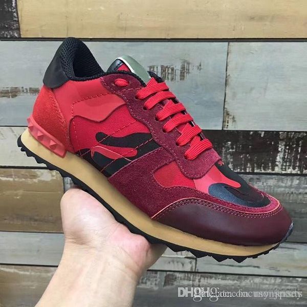 

mens casual sneaker camouflage men's rock runner sneakers chaussures hommes, femmes rock stud casual camo loisirs unisexe formateu, Black