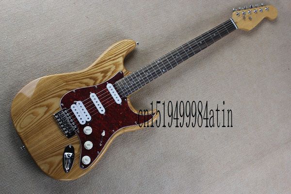 

custom body strato caster 6 string electric guitar natural northeast ash body wood color guitar