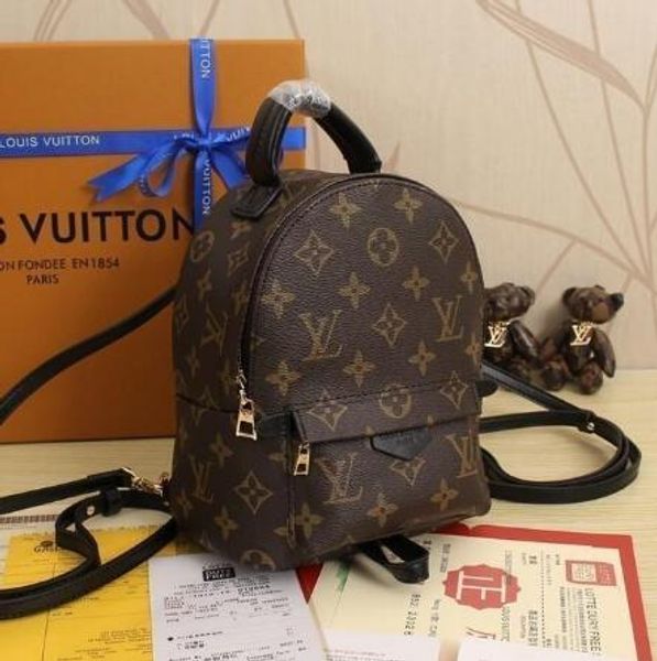 

Оптовая Brand дизайнер Палм-Спрингс Рюкзак Мини натуральная кожа рюкзак женщин Cosmetic кожаные сумки на ремне сумки сумки для путешествий