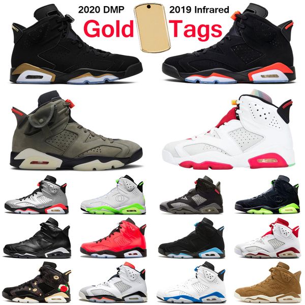 

2020 dmp 6 6s hare men basketball shoes psg infrared athletic outdoor mens trainers sports sneakers size 7-13