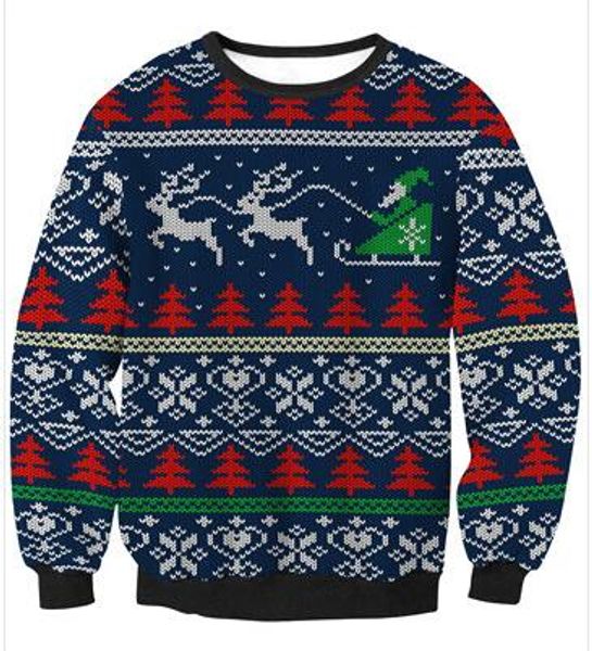 

mens christmas pattern printed designer pullover casual hip hop sweatshirts male printed high street casual sweater like pullover, Black