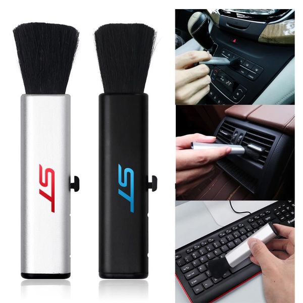 

car dashboard multimedia cleaning dust air conditioner computer keyboard retractable brush for st focus mondeo