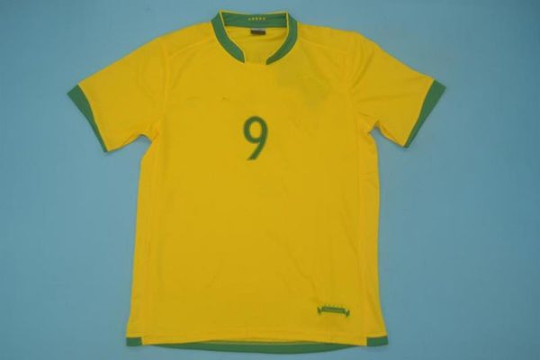 

brazil retro 2006 brazil home football soccer jersey, Black