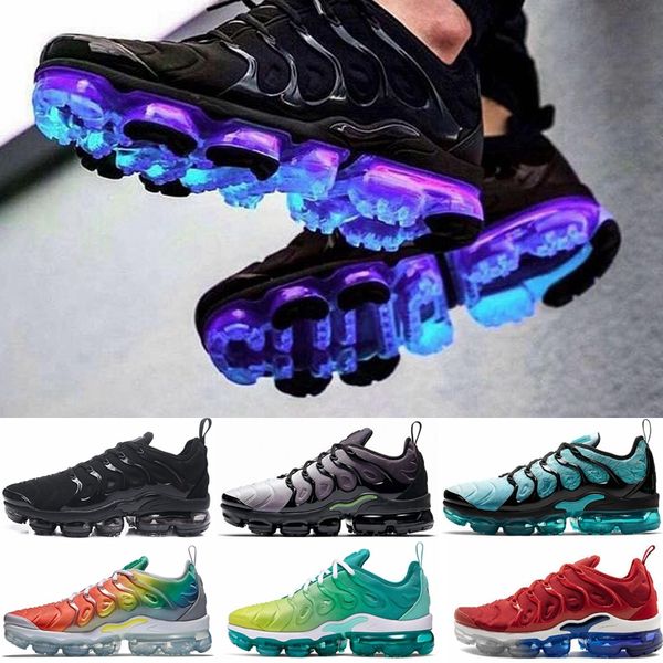vapormax plus rainbow black