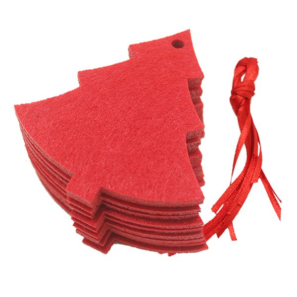 

10pcs creative felt christmas pendants tree ornaments window home decoration