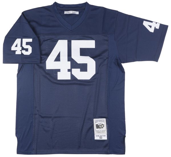 

Rudy Ruettiger men jersey Football Jersey Navy White