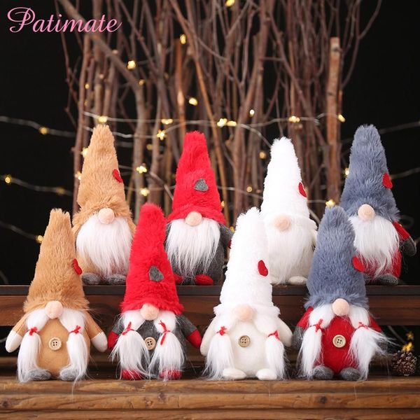 

patimate 2019 christmas plush dolls dwarf elf toys christmas tree decorations ornament new year 2020 navidad decor