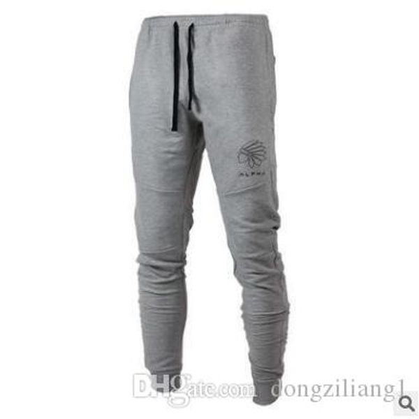 

2018 повседневное письмо печатные мужские спортивные брюки беговые брюки быстросохнущие тонкий фитнес тренажерный зал спортивная одежда трен, Black