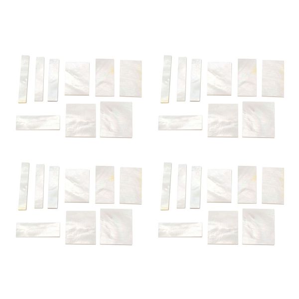 

36pcs guitar white shell blank diy for vintage guitar banjo parts supplies