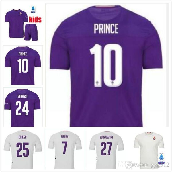 

19 20 fiorentina soccer jerseys 2019 2020 maglia home away white camisetas de fútbol simeone veretout pezzella ribéry chiesa football shirt, Black;yellow
