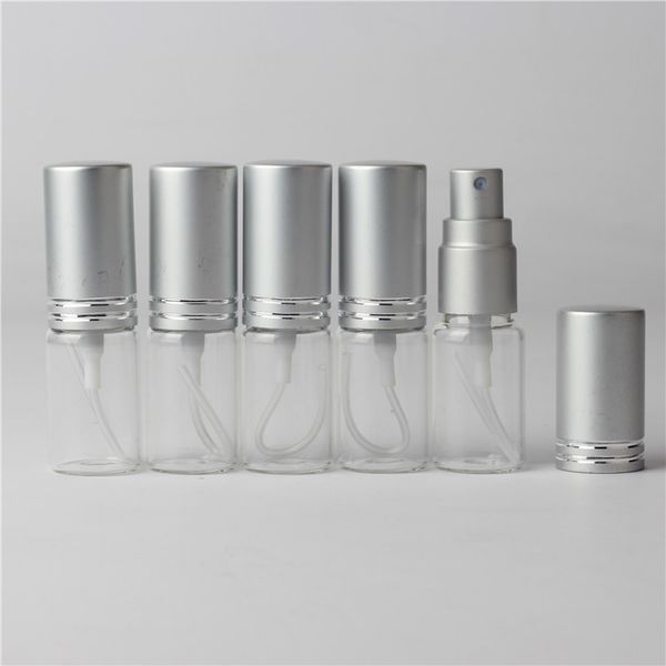 

storage bottles & jars 5pcs/lot 5ml 10ml 10 color perfume spray sample refillable bottle translucence