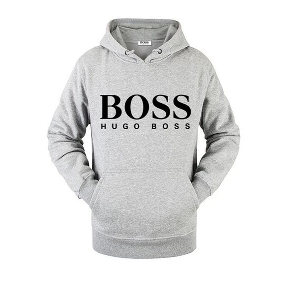 

2019 new bosses sweatshirts long sleeve hoodie hip hop pullover brand printed cottonhugo luxury fashion clothes women streetwear mens jacket, Black