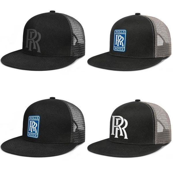 

rolls royce rr logo symbol emblem mens and womens snap back baseballcap cool running hip hopflat brimhats logo logo distressed blue adag, Blue;gray