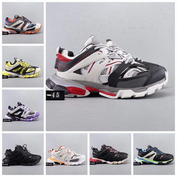 

designer track paris triple-s 3.0 new paris shoe running shoes black low sneaker outdoor jogging blue pink white fashion dad shoes