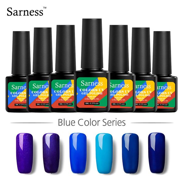 

sarness ordinary gel nail polish uv colors nail gel vernis semi permanent hybrid varnishes for art lacquer coat, Red;pink