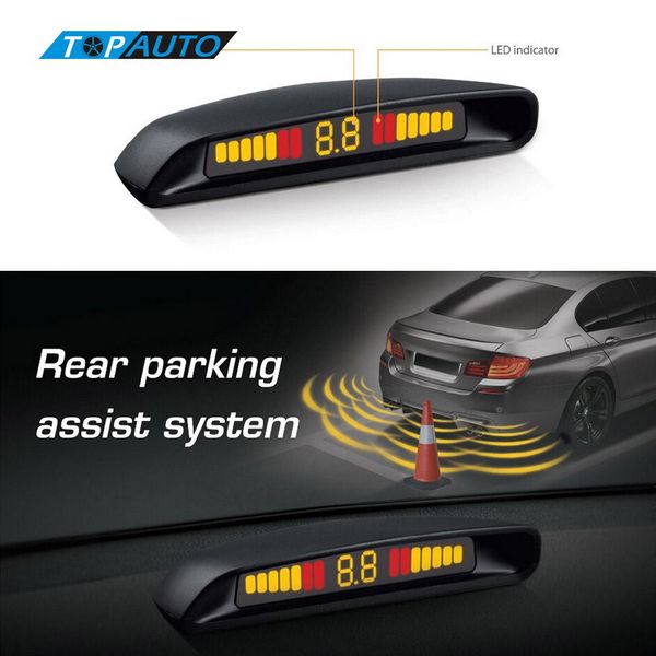 Kit di sensori di parcheggio per auto LED Freeshipping Sistema di assistenza al parcheggio originale Ebat C2 Display a LED Assistenza al parcheggio Parktronics Radar