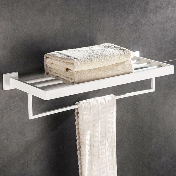 

q7 white bathroom accessories set stainelss steel towel rack swivel towel bar wall mount toilet paper holder