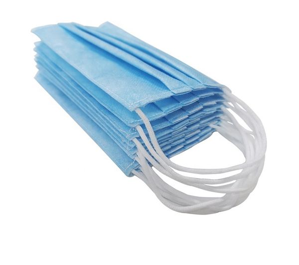 

wholesale non-woven facemask 3ply face masks disposable bfe95% marks face shield earloop in stock