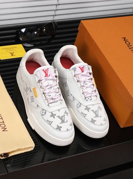 

new style high-end luxury men's casual sports jogging shoes fashion design brand platform classic retro leather upper size: 38-44 mnu, Black