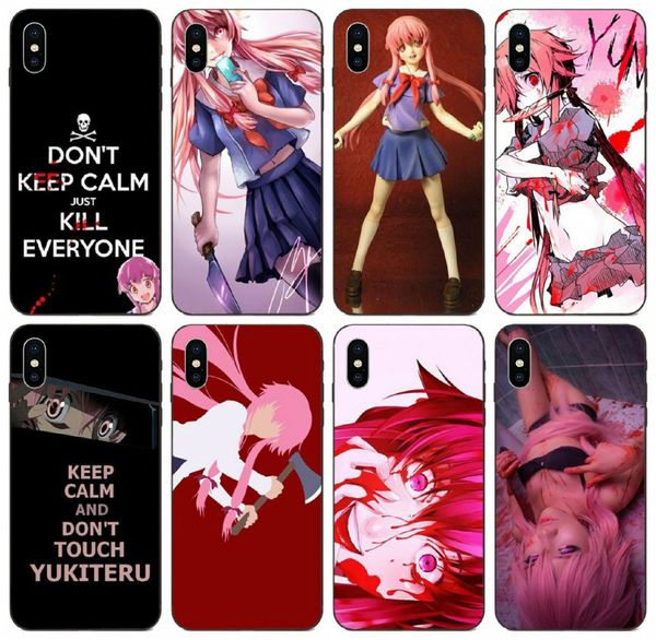 

[tongtrade] mirai nikki gasai yuno case for iphone 8p 7p 6p 5 plus x xs 11 pro max samsung s2 s3 s4 s5 mini honor play 3 htc desire 816 case