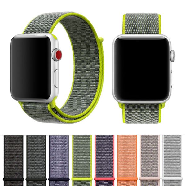 

For apple watch iwatch band 42mm 38mm nylon oft breathable port loop adju table clo ure wri t trap for apple watch 4 3 2 1 dhl