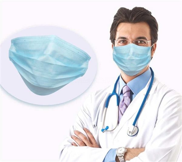 

50 dhl ship маска 1pcs facial3 layer ear loop dust wind 3 fly non woven фильтр duststereo пыле загрязнения