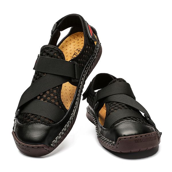 

man footwear sneakers ete work flip 2020 running herren hombre sandalsslippers sandale slippers flops 2020 shoes sandalias men, Black