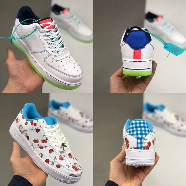 

2020 new low 1 gs outside the lines cherry womens skateboard shoes fluorescent green white mens casual dunk one sports sneakers