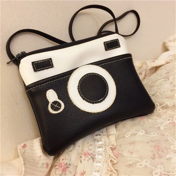 

boy coin purse children wallet small change purse kid bag coin pouch money holder fashion baby camera bag girl handbag, White