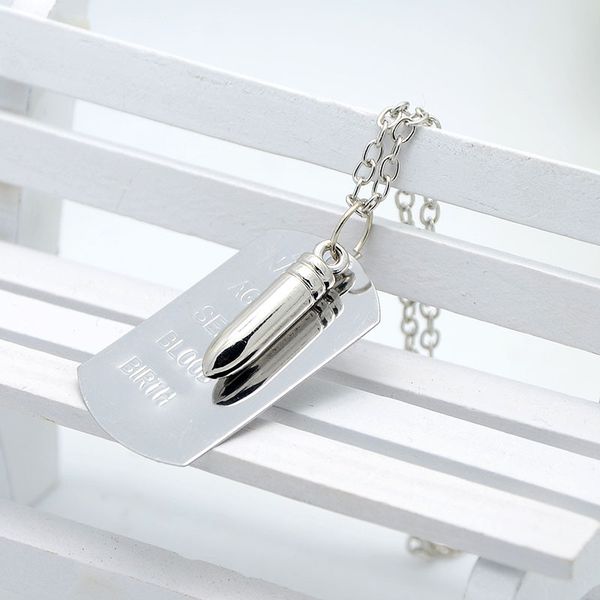 

necklace steel fashion necklace accession people loaded stainless bullet stainless steel bullet young sequin qsaxe