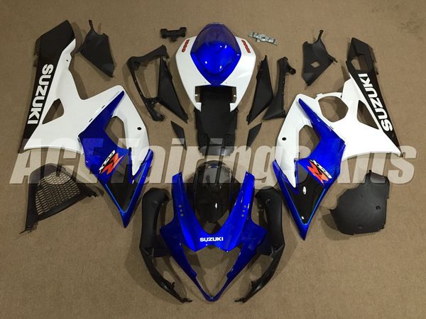 

наборы обтекателей нового стиля для suzuki gsxr1000 k5 05-06 gsxr 1000 gsx r1000 gsx-r1000 k5 05 06 2005 2006 обтекатель синий белый