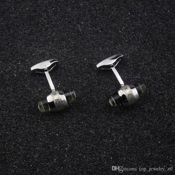 

t shirt cufflinks male cuff buttons steel cuff links for men jewelry gift, Silver