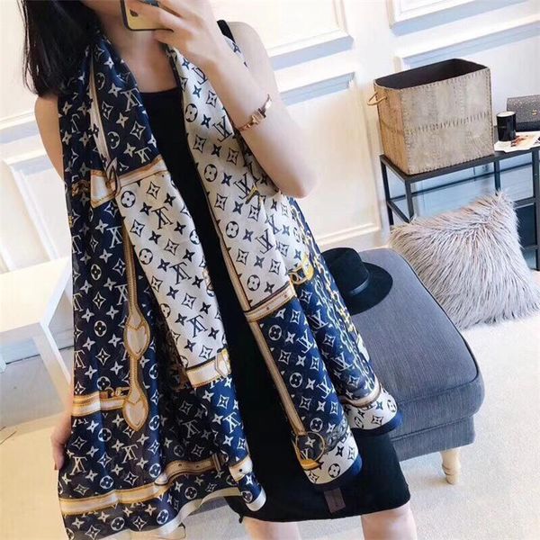 

Дизайнер Ms. Newest Brand Silk Scarf Качественный шарф Мягкий и удобный