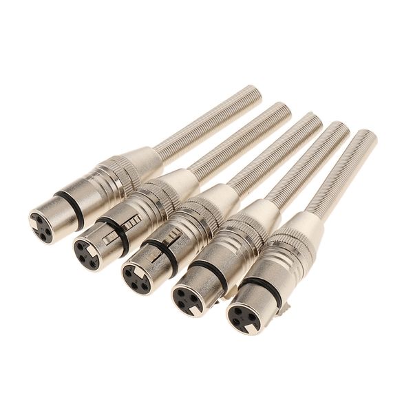 

female connector plug,5 pcs female plug screws audio video in-line jack adapter