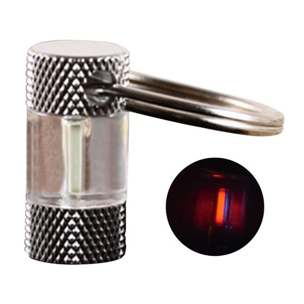

keychains tritium keychain key ring automatic long life metal luminescent 15-year accessories emergency lights 1.5x6mm, Silver