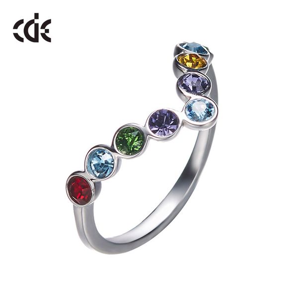 

wedding party silver s925 beaded pearl gift woman lady diamond jewelry ring for bride acting initiation graduation cde-200, Golden;silver
