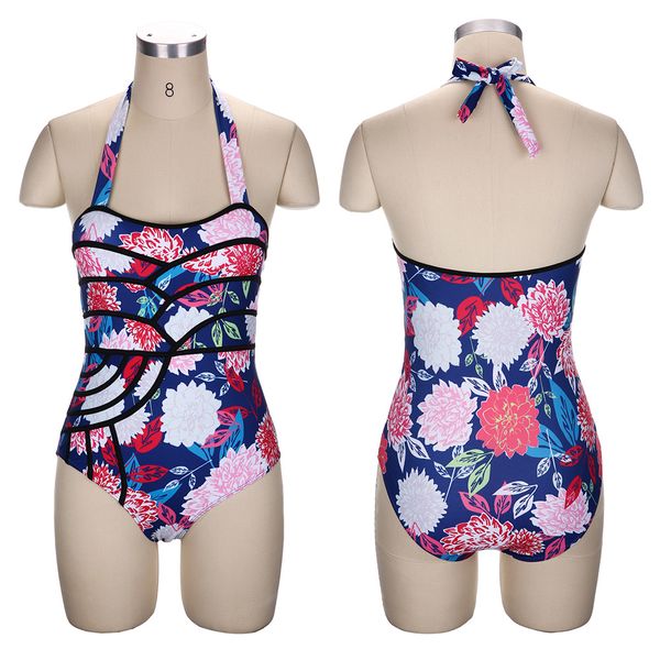 

модернизированная пионная печать женских купальных костюмов в 2019 году lean conservative bikini for swimwear, White;black