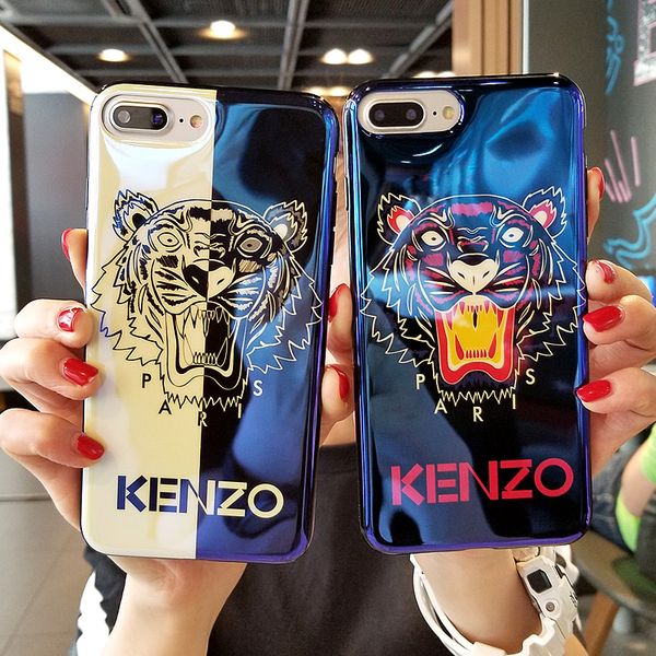 

Дешевые Тигр окрашены бренд Blue Ray I Phone Case TPU задняя крышка для iPhone X XS MAX XR 7 8P 8 6 6s plus 2